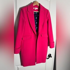 Boden Bright Pink Trench Coat